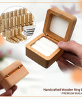 Premium Brass Barrel Jewelry Box Hinges Set for Small Wooden Boxes, 270 Degree Fold, displayed with a handcrafted wooden box