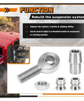 7/8 Inch Heim Joint Rod End Kit 2 Pack For Jeep Trucks And 4X4 Steering Suspension Systems parts and components shown