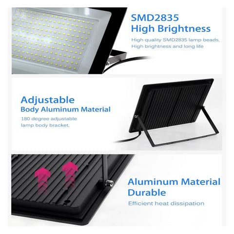 JUDYSSY High Brightness Led Floodlight 220 50W 100W 150W 200W 300W Ip66 Waterproof Flood Light, adjustable aluminum body design.