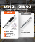 VEVOR magnetic lifter, 1320 lb capacity, steel and neodymium, angled front view