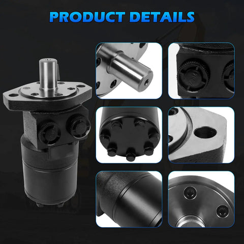 Heavy-Duty Hydraulic Motor For Eaton Char-Lynn H Series 101-1039-009 1011039009 with 1 inch shaft and Woodruff key, product details