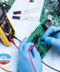 Using Soldering Pen And Solder Wick Kit For Electronics Repair with no clean pens and braided wick 0.1 inch wide by 59 inch long