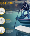 Quick-Release Mounting Bracket Kit For Xi3 Xi5 Bow-Mount Trolling Motors in use on a boat with optional security clasp.