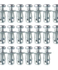 Get That Heavy Duty 60 Piece M5 And M6 Rivet Nut Insert Tool Set With Locking Structure For Solid Steel Threaded Jack Nuts And Dowel Fixtures To Bolt Up Hollow Panels Smoothly Without Rattling. 60 steel M5 M6 rivet nut inserts, front view