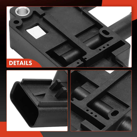 Diesel Particulate Filter Pressure Sensor For Ram Trucks 2019 To 2023 6.7L Cummins OEM Grade 2500 3500 4500 5500 Dps122 68312096AA 68312096AB Black 4 Pin Blade Connector close-up details