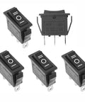 5 Pack SPDT 3 Pins 3 Position ON OFF ON Toggle Rocker Switches For Car Boat And Marine Use No Hassle Install Easy Wire