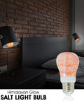 Warm Amber LED Bulbs 60W Equivalent, Dimmable E26 Edison Base, Salt Lamp Vibe Glow in bedroom lamps, 6 pack