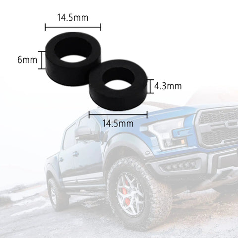 13 Piece Truck Antenna Adapter Kit With 11 Screws And 2 Rubber Washers For Toyota Jeep Wrangler Denali Ford GMC replacement view