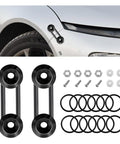 Universal Car Bumper Quick Release Kit With Stainless Steel Screws And Rubber O Ring Washers Front And Rear Bumper Fasteners displayed