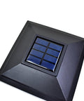 18 Pack Black Outdoor Solar LED Post Cap Lights For 5x5 Posts Dope Bright White LED With Auto Dusk Sensor top view
