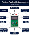 Heavy Duty 0-3800V DC Hi-Pot Withstand Voltage Tester for electronics components like IGBT, MOSFET, diode, LED, and capacitor.