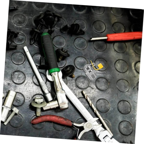 90 Degree Stainless Steel Grease Nozzle Kit With Angled Fittings and tools on rubber mat