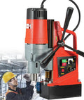 Top Rated 16Mm Magnetic Drill Press With Powerful 11500N Holding Force And 600rpm Speed for metal drilling and construction.