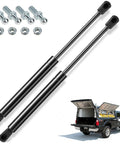 Heavy Duty 20 Inch 60lb Gas Struts With 10mm Ball Studs Direct Replacement Lift Supports For Truck Campers, RV Under Bed, Boat Lids, Floor Hatch Covers, Box Lids, 2 Pack, with ball studs