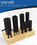 Eight Piece Expanding Arbors Set For Lathe Milling Mandrels High Accuracy Must Have One Quarter Inch To One And A Quarter Inch