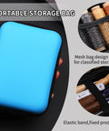 Pro Grade Beefed Up Leather Sewing Kit For Hand Stitching With Durable Needles Waxed Thread Awl Thimble and Ruler in portable case