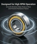 100 Pack 608 ZZ Deep Groove Ball Bearings 8mm x 22mm x 7mm Double Metal Sealed For 3D Printers, Skateboards, Motors, Inline Skates, And Home Appliances on high-RPM bearing