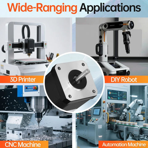 High Torque Nema 17 Stepper Motor With Integrated Driver For 3D Printer CNC Machine DIY Robots 1.8 Degree 2 Phase Bipolar use