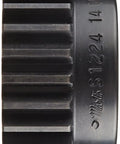 S1242 Spur Gear With 42 Teeth, 14.5 Degree Pressure Angle, 12 Diametral Pitch, 0.625 Inch Bore, 3.666 Inch Outer Diameter, 0.750 Inch Face Width, High Carbon Steel Inch Gear For Quiet Torque Transfer Between Parallel Shafts, side view