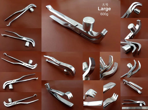 9.2 Inch Leather Craft Shoemaker Pincers And Lasting Hammer Pliers Tool For Cobbler Saddler Work displayed in various angles