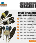 Si2Kit Automatic Transmission Shift Cable Bushing Repair Kit for cars like Buick, Cadillac, Chevrolet shown with compatibility list.