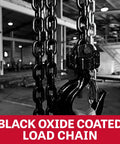 JET 1/2-ton mini-puller lever hoist with black oxide coated load chain and hook