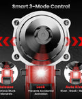 Smart 3-mode control panel of Heavy Duty Brushless Cordless Rivet Gun Compatible With Milwaukee M18 Batteries for precise riveting.
