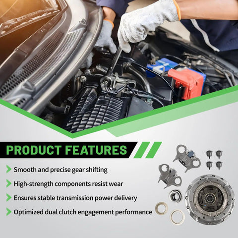Ford Focus Fiesta EcoSport 6DCT250 DPS6 Dual Clutch Transmission Kit installation with product features highlighted