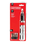 Hand Impact Driver Kit With Five Bits For Slotted And Phillips Fasteners Loosen Frozen Or Rusted Screws Nuts And Bolts No Stripping Delivers Up To Two Hundred Foot Pounds Of Torque When Hammer Struck Durable Easy To Use For Quick Fastener Jobs in packaging