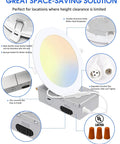 12 Pack 6 Inch Ultra Thin LED Recessed Lighting With Junction Box Canless Wafer Downlight features and components