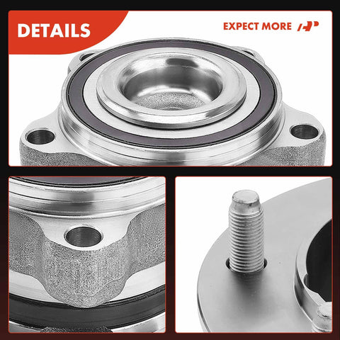 Close-up of Two Pack Front Wheel Bearing And Hub Assembly For Ford Transit 250 350 And 350 HD 2015-2018 6-Lug Compatible