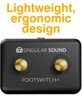 Dual Momentary Footswitch Plus For BeatBuddy And MIDI Pedals, Multi Effects Gear, And Electronic Instruments, easy hit ergonomic design