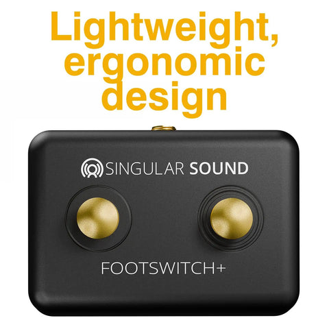 Dual Momentary Footswitch Plus For BeatBuddy And MIDI Pedals, Multi Effects Gear, And Electronic Instruments, easy hit ergonomic design