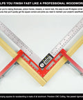 Four Pack 90 Degree Corner Clamps For Woodworking, 4.5 X 4.5 Inch Aluminum Alloy Right Angle Positioning Squares, CNC Machined With Red Anodized Finish