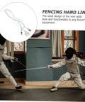Pro Grade Foil Fencing Mask With Durable Wire Cord and Guard Cord Impact Resistant Shield in use during a match