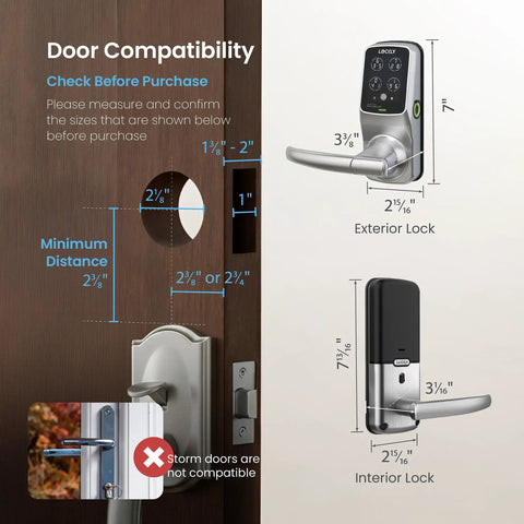 Badass Wifi Smart Lock Featuring 3D Biometric Fingerprint Sensor And Pin Pad Keypad For Nailed Keyless Entry And Mobile App Control That Just Hits Different