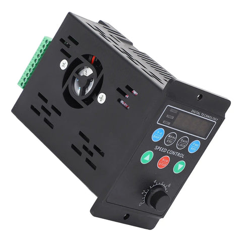 Accurate 4A Variable Frequency Drive Controller VFD for motor speed control, featuring robust copper coil and microprocessor precision.