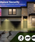 Motion Sensor LED A19 Bulbs With Dusk To Dawn, Soft White 3000K, 800 Lumens, 8.8W, 60W Equivalent, Indoor Outdoor No Brainer Lighting For Porch, Garage, Hallway, 2 Pack installed in porch and garage lights at dusk