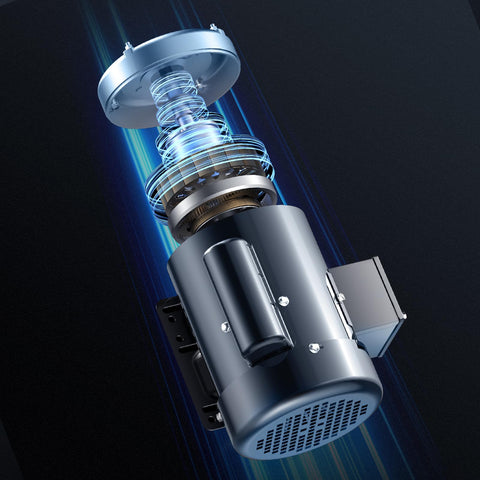 0.75HP Electric Motor With Dual CW CCW Rotation, 1725 RPM, 56 Frame, 5/8 Inch Keyed Shaft in metallic view