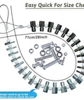 Nut And Bolt Thread Checker Set With 26 Male And Female Gauges SAE Inch And Metric Quick Size And Pitch Verification shown