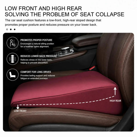 Ride High With This Seat Cushion For Lexus Ux Electric SUV 2020 To 2026 showing low front high rear design for posture support.