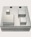 Square Disc Cutter Set with Four Punches 10x10mm 15x15mm 20x20mm and 27x27mm DIY Jewelry Making Tool for Pendants and Bracelets