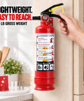 Knock Out Fires Fast With This Badass 2.5 Lb Abc Dry Chemical Fire Extinguisher featuring instructions and lightweight design.