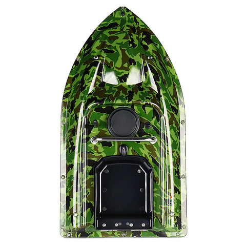 RC Bait Boat For Fishing With Long Range Remote Control 546 Yards And 3.3 Lb Load Capacity Waterproof Camouflage Green Hull