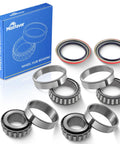 6 Piece Front Wheel Bearing Kit For Chevy C10 Pickup Suburban And Heavy Duty Brakes 1971 To 1986 Direct Fit Replacement With WTA5 WTA3 WS8871 Bearings And Races Included Durable Steel Construction
