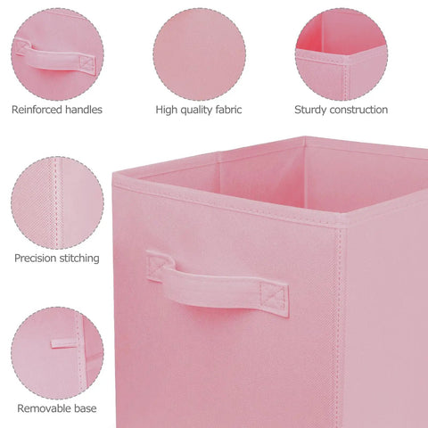 Image showing Super Durable Collapsible Storage Cubes 10.5 Inch with reinforced handles and high-quality fabric.