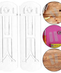 24 Pack Plastic Shelf Support Pegs For 0.79 Inch Thick Panels, Self Locking Embedded Brackets next to tools
