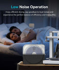 Filament Dryer Box For 3D Printers With Built In Fan Dehydrator And Storage in bedroom setting next to 3D printer