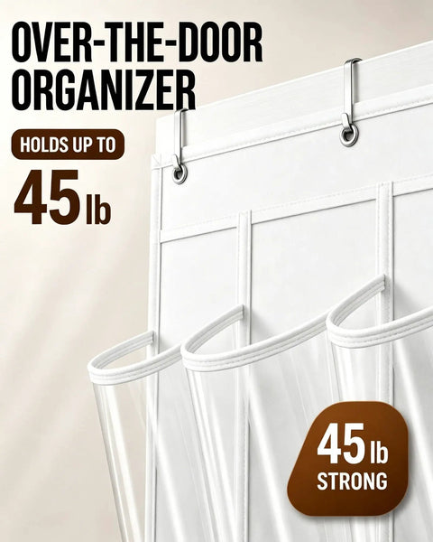Super Sleek Over The Door Shoe Organizer With Twenty Four Clear Pockets Delivers A Game Changing Space Saving Win For Apartments And Dorms While Keeping Floors Totally Clutter Free