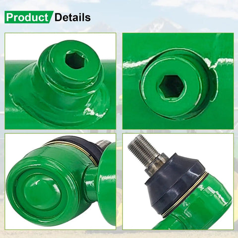 Close-up details of Power Steering Hydraulic Cylinder for John Deere Tractors and Telehandlers, replaces LVA14159.